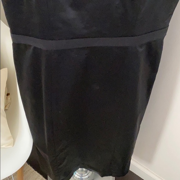 Theory black satin evening gown Sz 10. - Picture 3 of 7